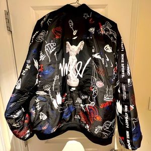 Nike Sports Multi-Colored LightWeight Bomber Jacket (Men’s XL)